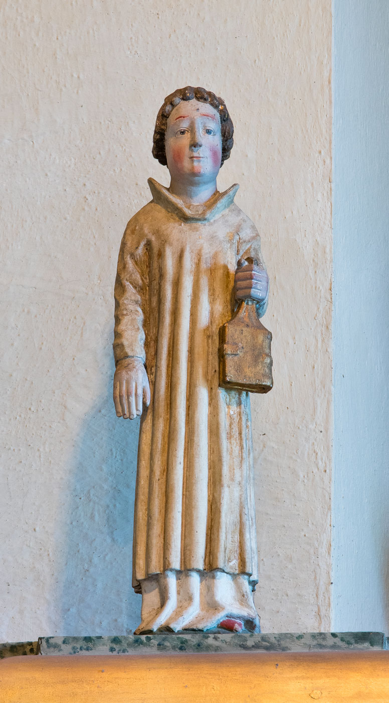 Träskulpur på altaruppsatsen - Kungs-Husby kyrka