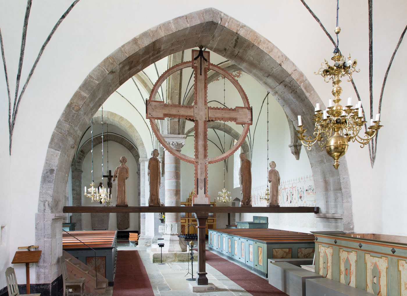 Interiör mot väster - Hamra kyrka