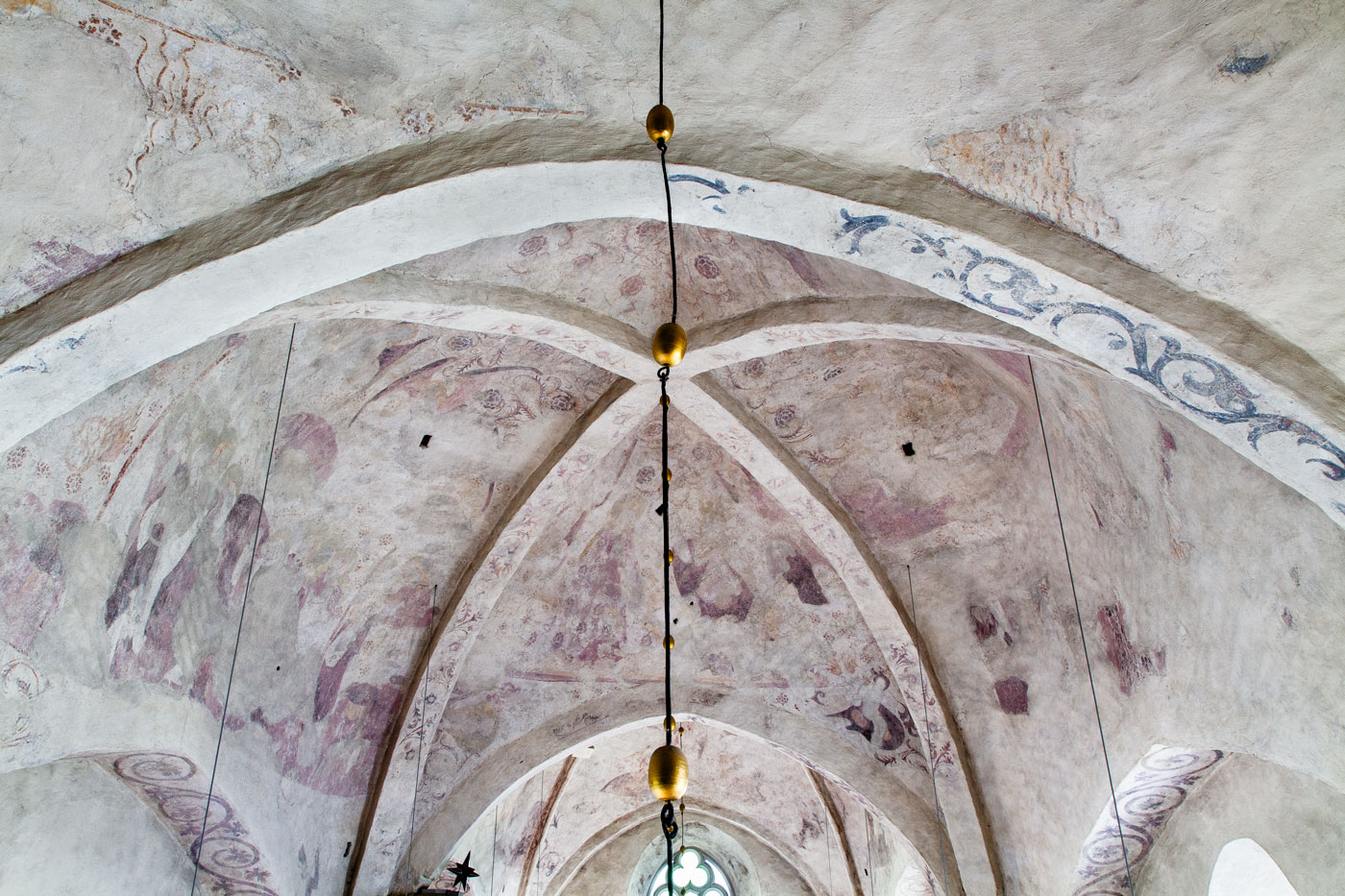 Interiör, valvet, travé II - Kalmars kyrka