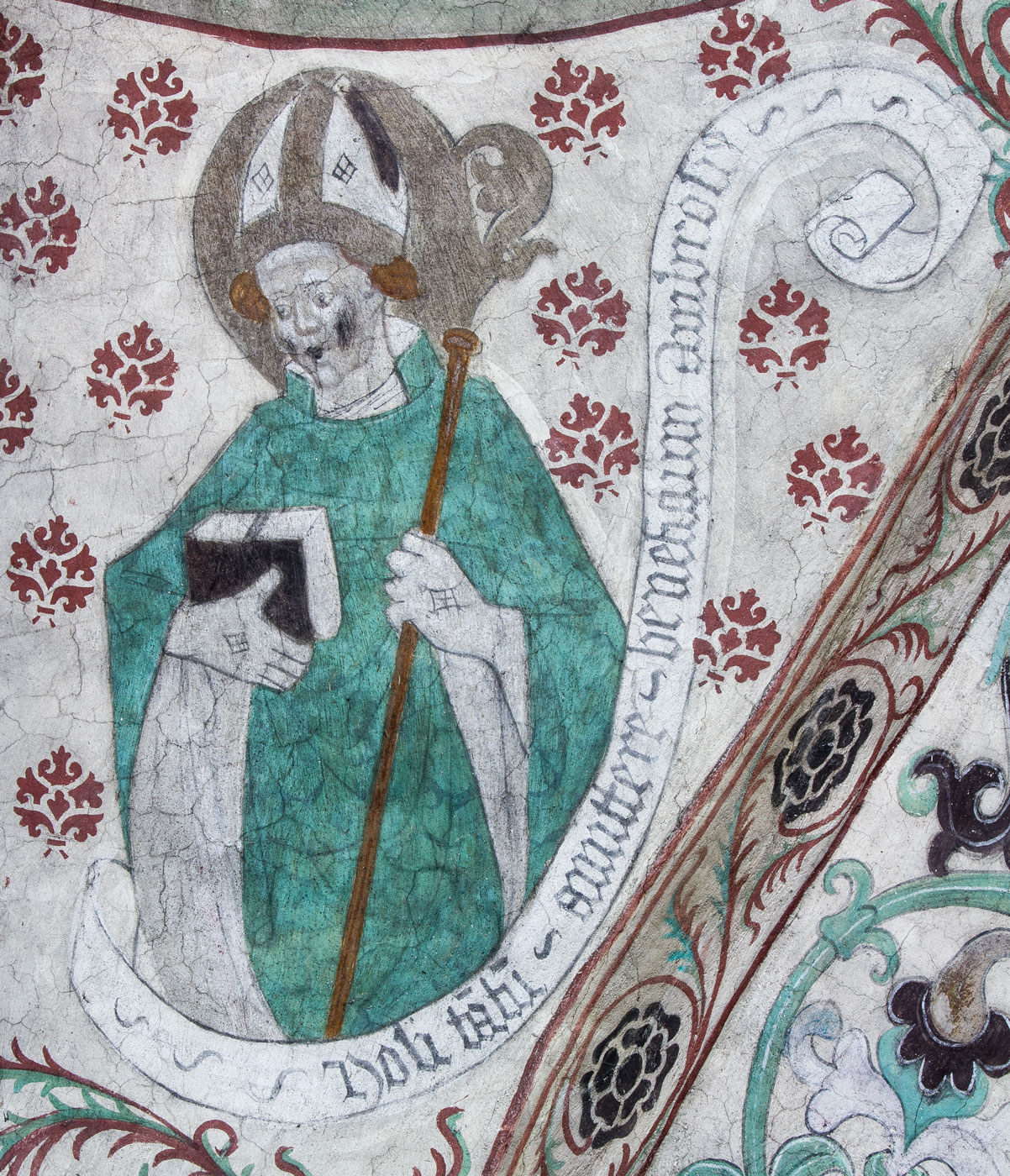 Ambrosius, biskop, en av de fyra latinska kyrkofäderna (S) - Täby kyrka