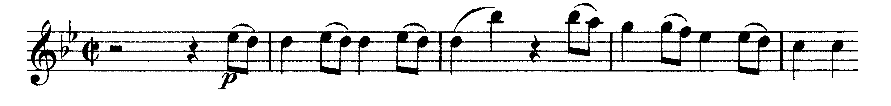 Notexempel, symfoni 40:I