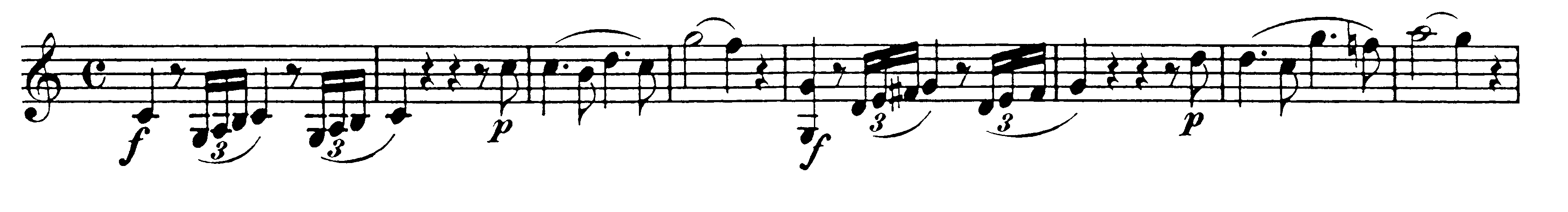 Notexempel, symfoni 41:I