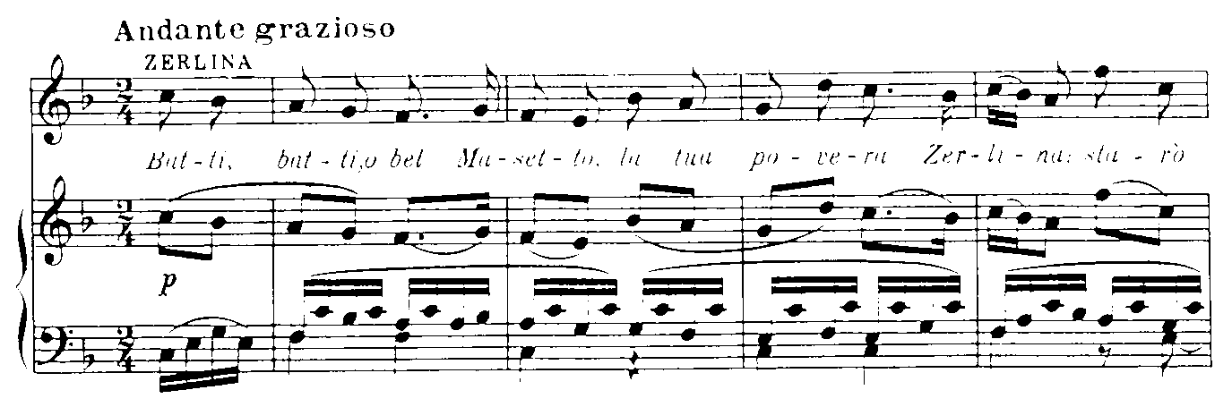 (Ex. 11) Zerlinas första aria.