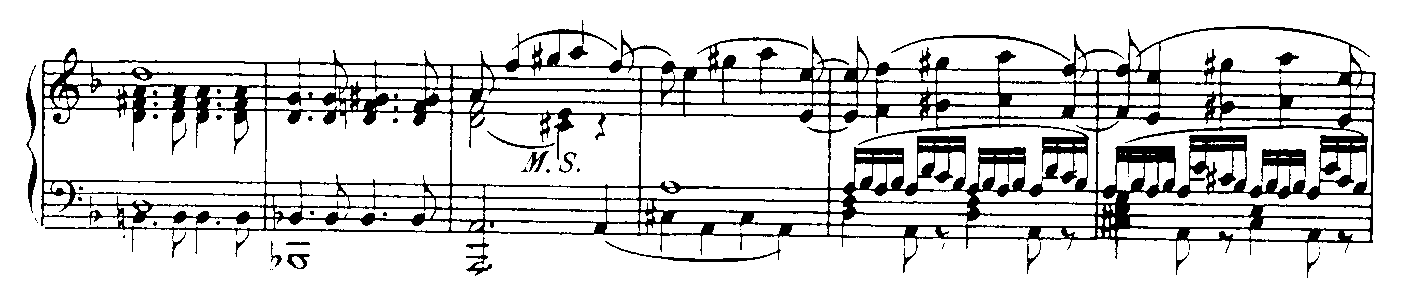 (Ex. 2) Uvertyren, violintemat i inledningen