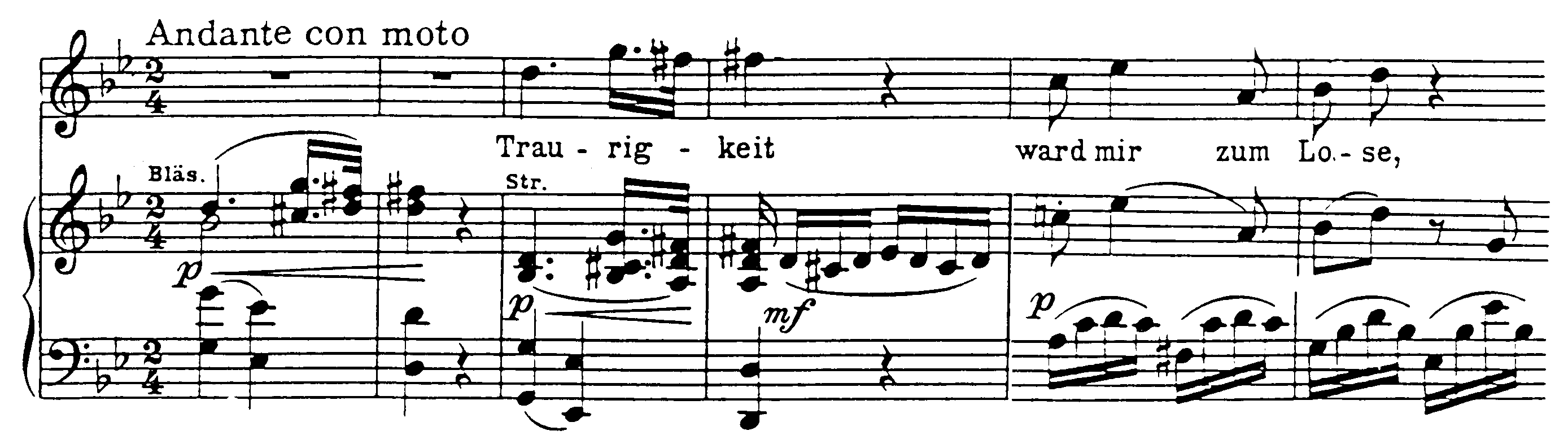 Första takterna av Konstanzes aria (Nr 10)