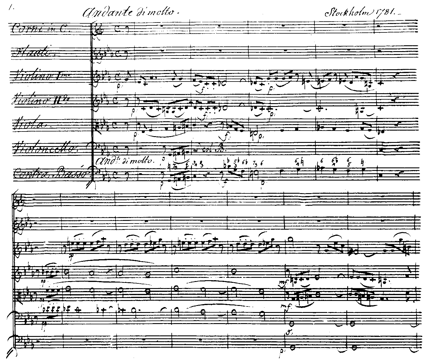 Sinfonia, C-dur