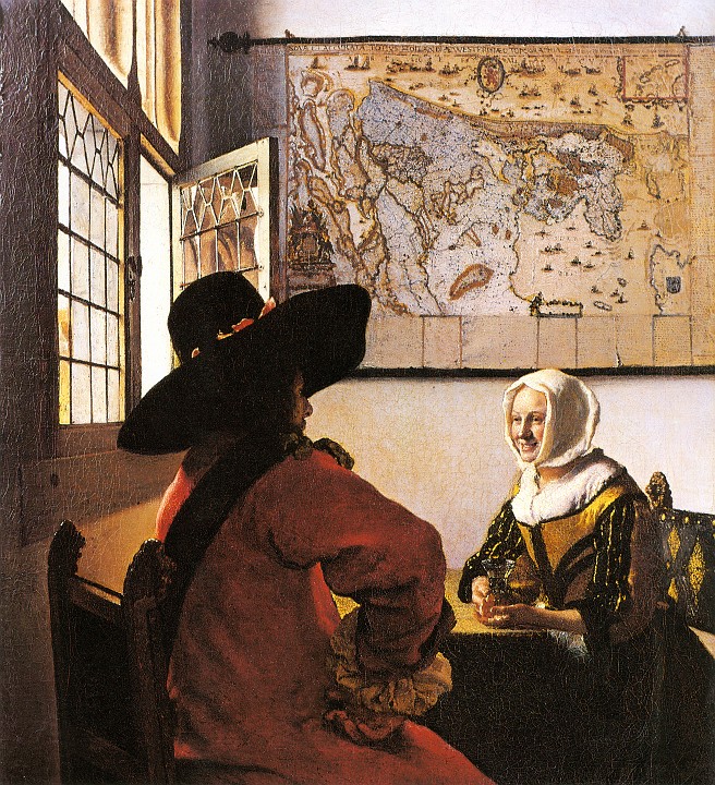 Vermeer_Johannes_-_Officer_and_Laughing_Girl.jpg - Officer and Laughing Girl (ca 1658)