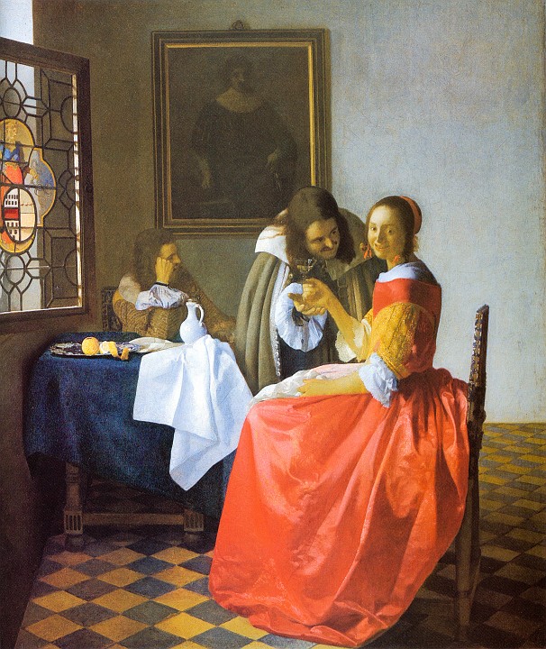 Vermeer_Johannes_-_The_Girl_with_the_Wineglass.jpg - The Girl with the Wineglass (ca 1659-60)