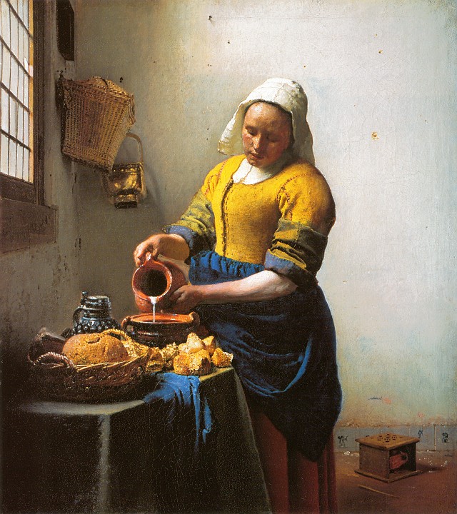 Vermeer_Johannes_-_The_Milkmaid.jpg - The Milkmaid (ca 1658-60)