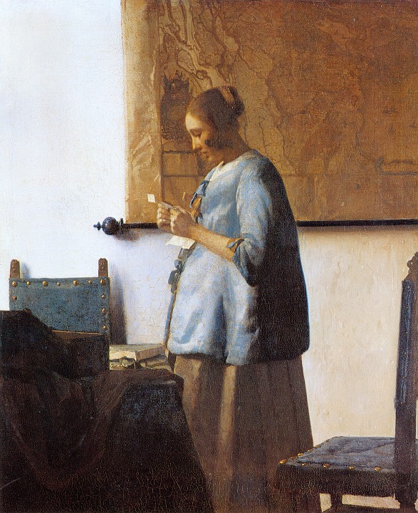 Vermeer_Johannes_-_Woman_in_Blue_Reading_a_Letter.jpg - Woman in Blue Reading a Letter (ca 1663-64)