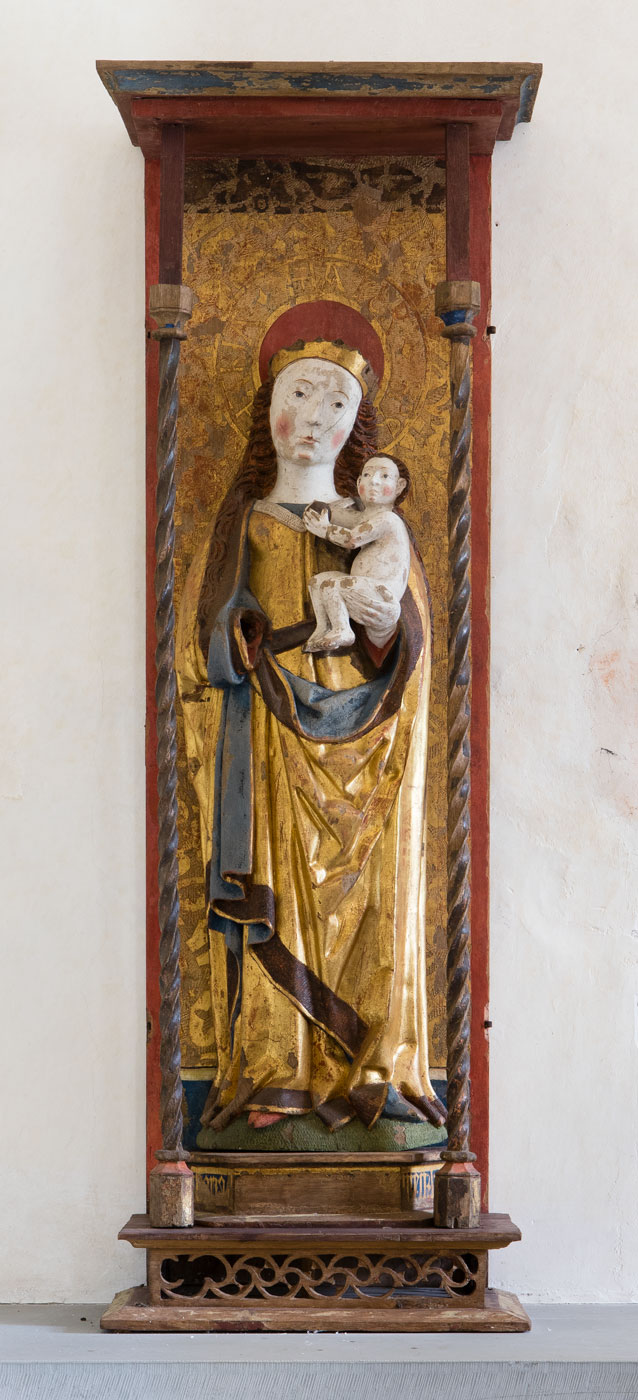 Madonnabild, Maria med barnet - Eke kyrka