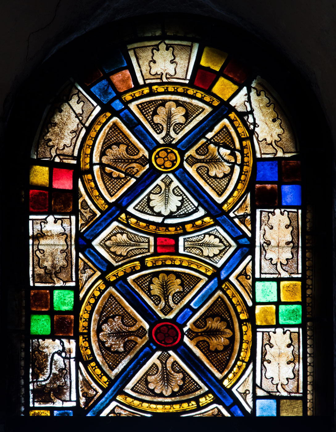 Glasmålning, södra korfönstret - Etelhems kyrka