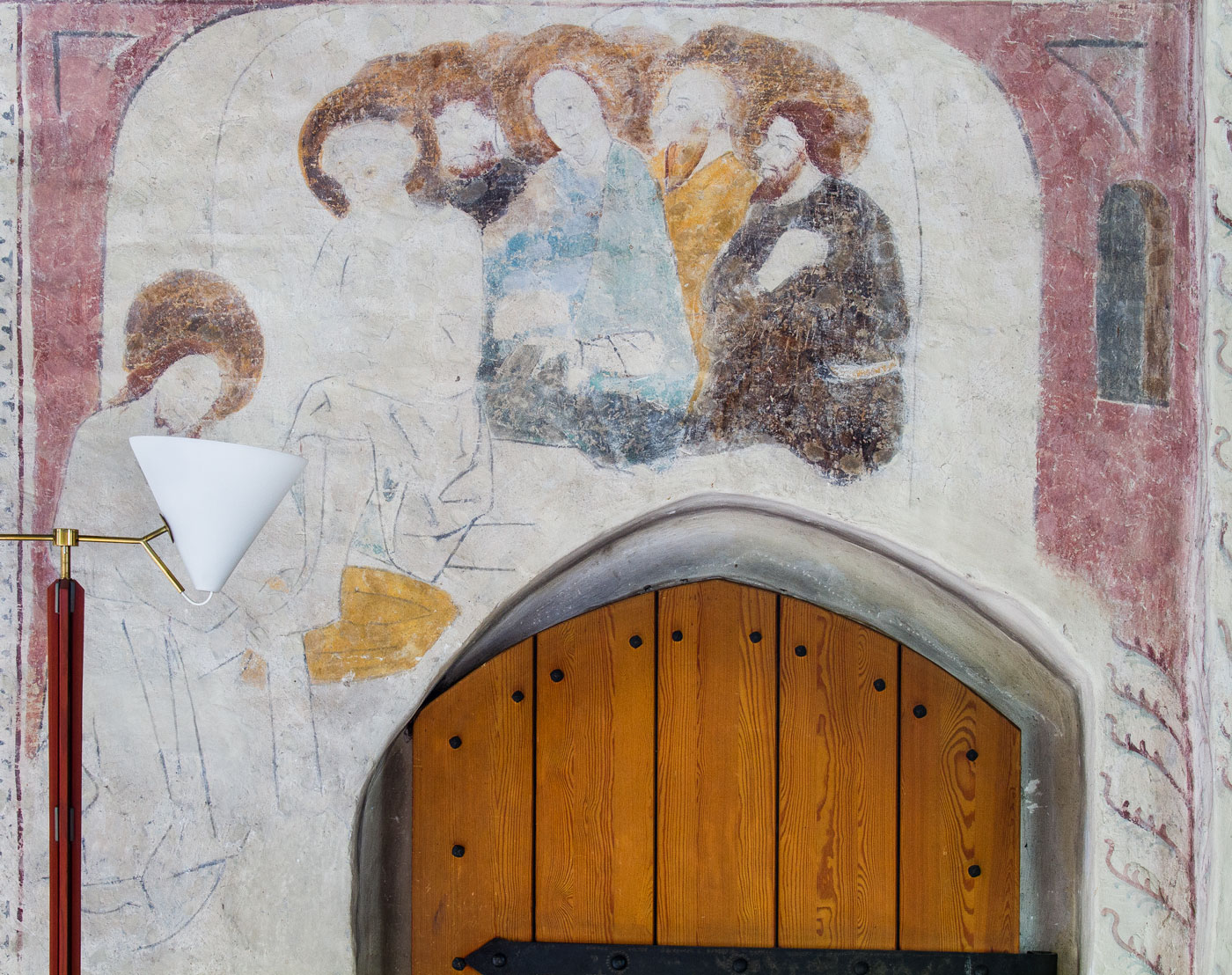 Jesus tvättar apostlarnas fötter - Danmarks kyrka