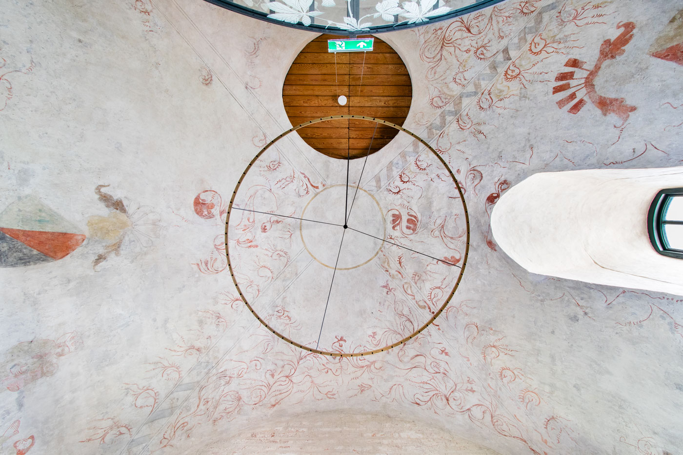 Tornrummet, valvet (ej målad av Albertus Pictor) - Danmarks kyrka