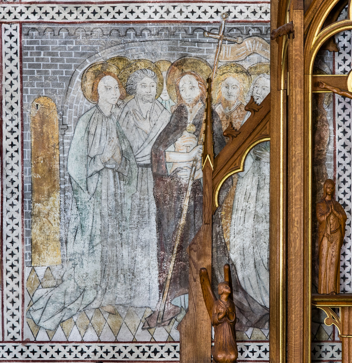 Kristus går genom låsta dörrar - Odensala kyrka