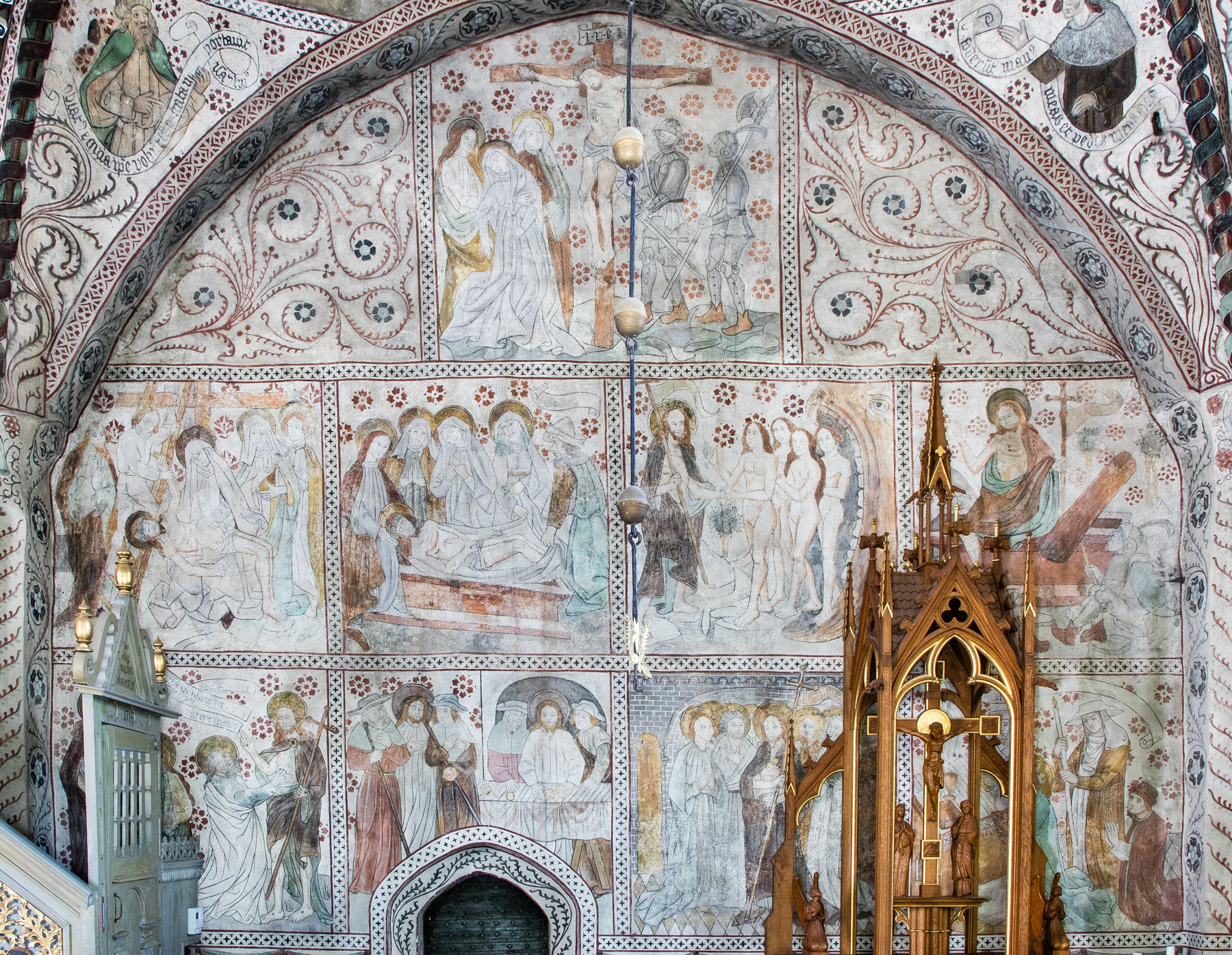Norra väggen - Odensala kyrka