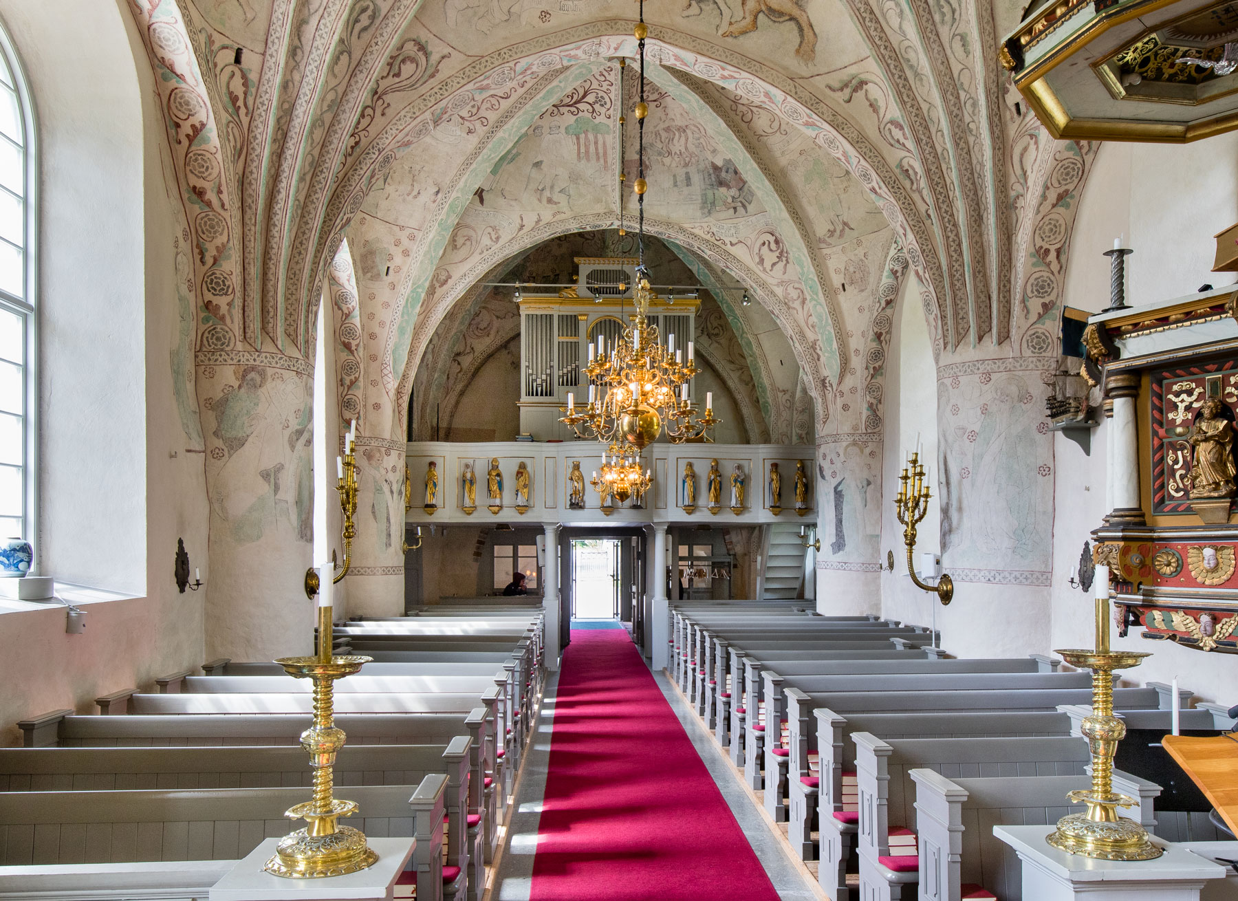 Interior mot väster - Övergrans kyrka