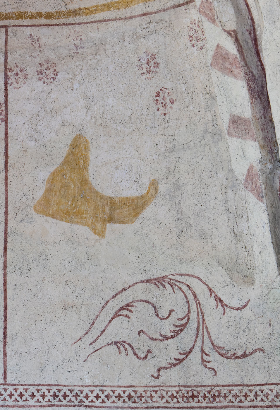 Fragment, sannolikt Jona som utspys av valfisken - Vaksala kyrka