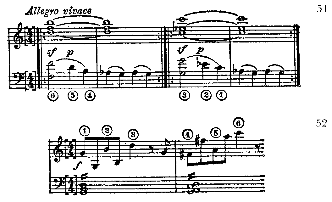 Symfoni, ex 51, 52